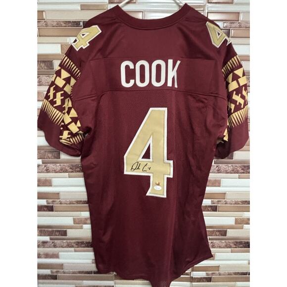 Dalvin Cook Signed #4 Florida State Seminoles FSU (Home) Jersey JSA WP417005 - Picture 2 of 8